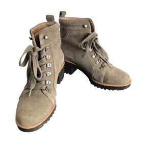 Caslon‎ Womens Jadey Hiking Boots Water Resistant Lug Sole Size 6 Suede Boho
